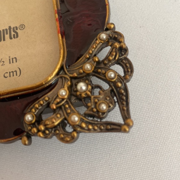 Bejeweled with Pearls Table Top Picture Frame - Picture 5 of 7